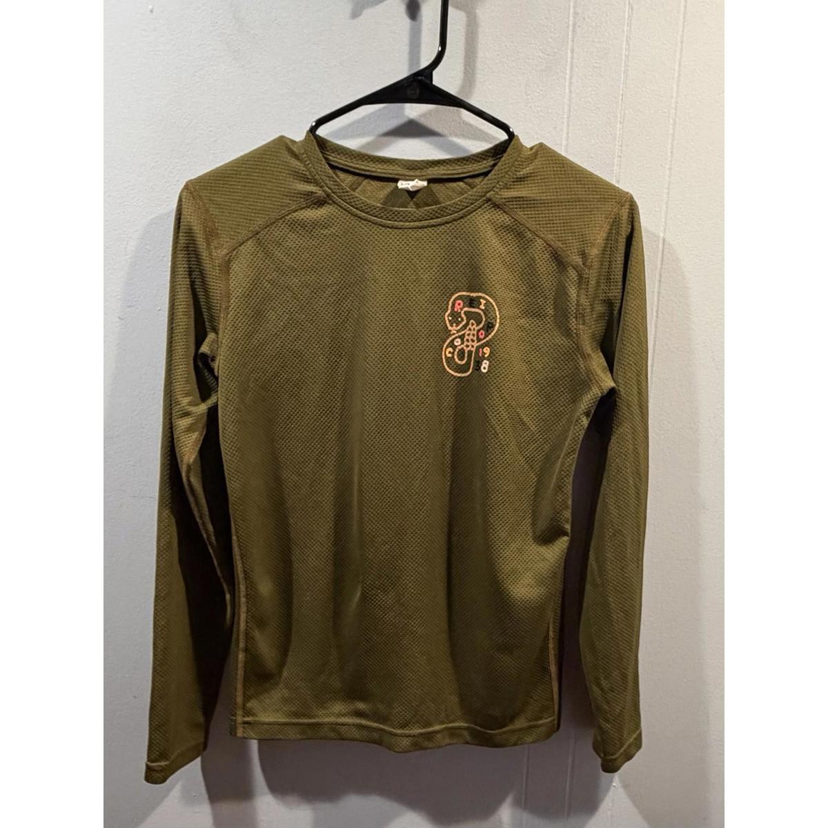 Kids Boys Rei Long Sleeves T Shirt Size Large (14-16) Green